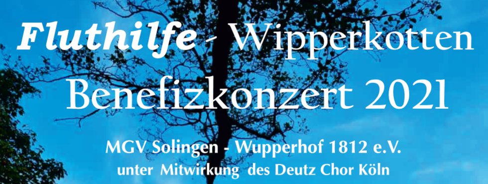Wupperhofer Benefitzkonzert Fluthilfe-Wipperkotten