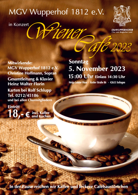 Flyer Konzert Wiener Café
