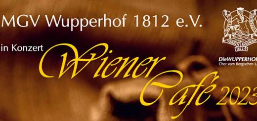 Banner Konzert Wiener Café der MGV Wupperhof